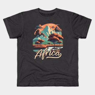 Beautiful African Landscape Kids T-Shirt